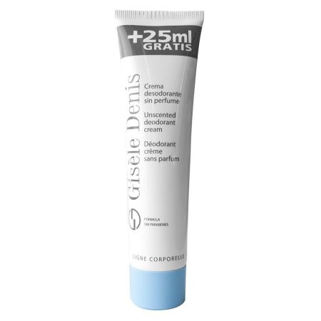 Gisele Denis Crema Desodorante Formato Especial Desodorante en crema sin perfume acción antitranspirante antiolor e hidratante 100 ml