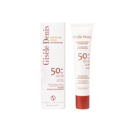 Gisele Denis Antimanchas Protector Facial Spf 50+ Protector facial resistente al agua hidrata y previene la aparición de manchas causadas por el sol 40 ml