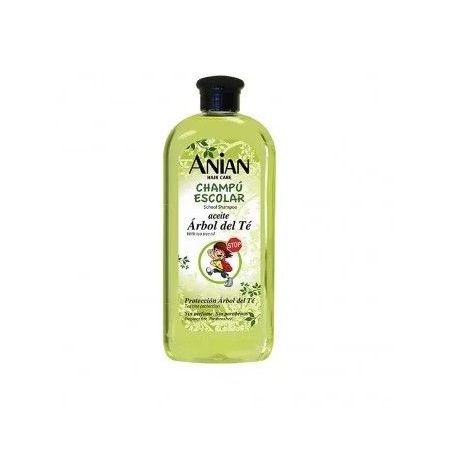 Anian Natural Hair Care Kids Champú Escolar Aceite Árbol Del Té Champú vegano ofrece protección y cuidado previene piojos y otras bacterias 400 ml