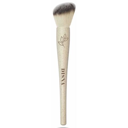 Disna Brocha Angulada De Pelo Sintético Brocha para aplicar el colorete o el iluminador angulada permite contornear zonas específicas