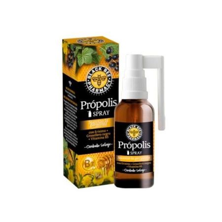 Black Bee Própolis Spray Complemento Alimenticio Complemento alimenticio alivia y calma el dolor de garganta con vitamina b3 20 ml
