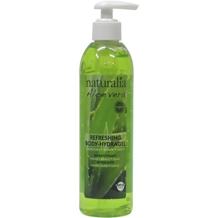 Naturalia Aloe Vera Refreshing Body-Hydragel Gel refrescante y calmante calma picores y quemaduras superficiales con aloe vera 290 ml