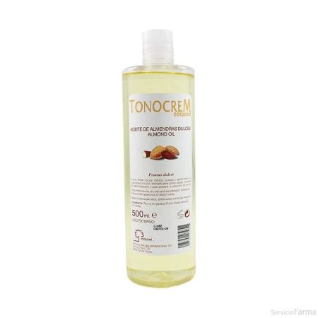 Tonocrem Aceite De Almendras Dulces Aceite 100% natural hidratante aporta tersura y elasticidad además de aliviar irritaciones y tratar estrías y arrugas