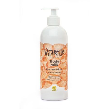 Vitarelle Body Milk Almendras Dulces Leche corporal vegana hidrata y nutre con delicioso aroma 400 ml