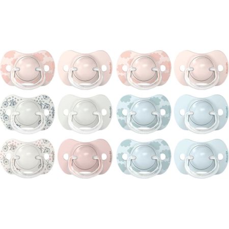 Suavinex Chupete Sx Pro 6-18m Silicone Chupete fisiológico ayuda a respetar el desarrollo bucodental 2 uds