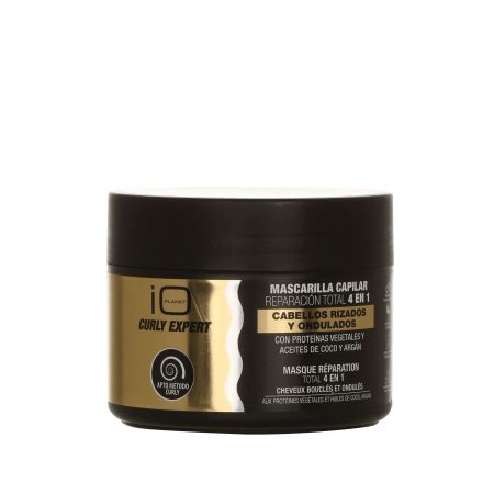 Io Planet Curly Expert Mascarilla Capilar Reparación Total 4 En 1 Mascarilla reparación total antiencrespamiento para cabello rizado y ondulado 300 ml