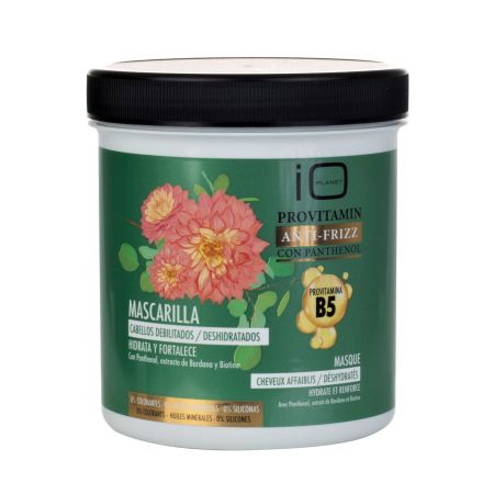 Io Planet Provitamin Anti-Frizz Mascarilla Cabellos Debilitados Mascarilla con panthenol hidrata fortalece y repara en profundidad 700 ml