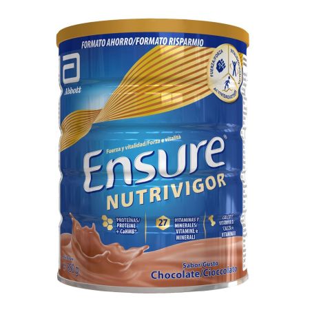 Ensure Complemento Alimenticio Nutrivigor Chocolate Complemento alimenticio en polvo reduce el cansancio y la fatiga y mantiene los huesos en condiciones normales