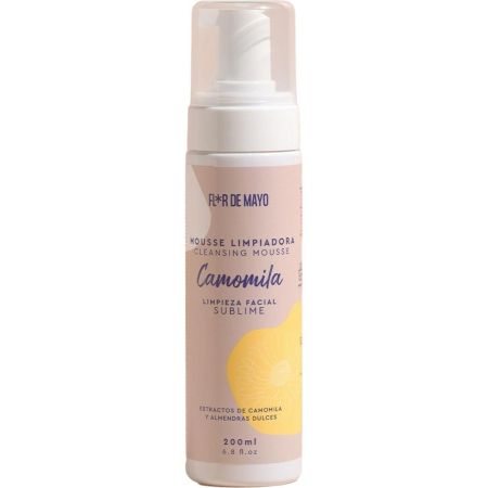 Flor De Mayo Camomila Mousse Limpiadora Mouse limpiadora limpia en profundidad eliminando impurezas y restos de maquillaje