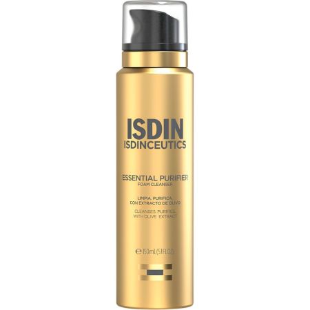 Isdin Isdinceutics Essential Purifier Espuma limpiadora elimina impurezas, contaminación, sudor y residuos de productos 150 ml