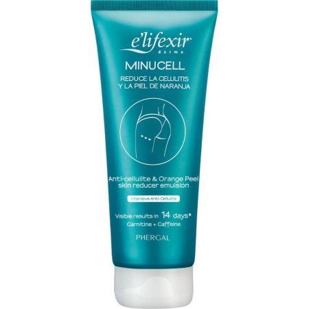 Elifexir Minucell Anti-Cellulite & Orange Peel Skin Reducer Emulsion Crema anticelulítica de rápida absorción reduce la celulitis y piel de naranja mejorando la firmeza 200 ml