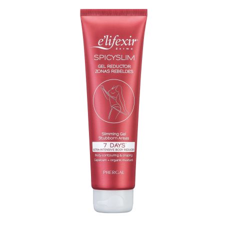 Elifexir Spicyslim Gel Reductor Zonas Rebeldes Gel quemagrasas rápida absorción ultraintensivo moldea tu figura y reduce contorno 150 ml