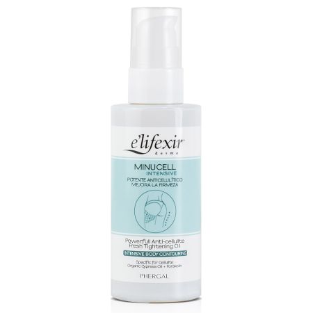 Elifexir Minucell Intensive Fresh Tightening Oil Tratamiento reductor potente anticelulítico ofrece efecto drenante y reafirmante con poderosos activos 100 ml