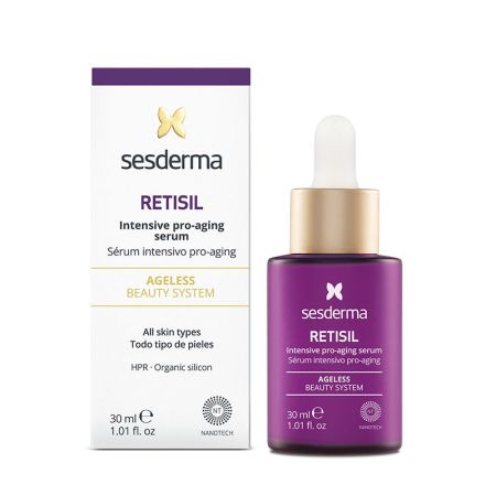 Sesderma Retisil Sérum Intensivo Pro-Aging Sérum intensivo antiedad antiarrugas y reafirmante reduce manchas y flacidez para aspecto mejorado 30 ml
