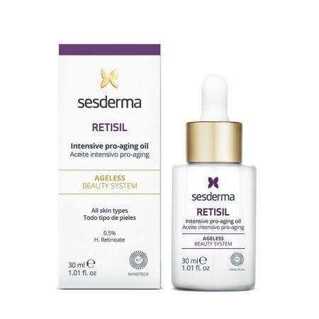 Sesderma Retisil Aceite Intensivo Pro-Aging Aceite intensivo antiedad antiarrugas y reafirmante reduce manchas y flacidez para aspecto mejorado 30 ml