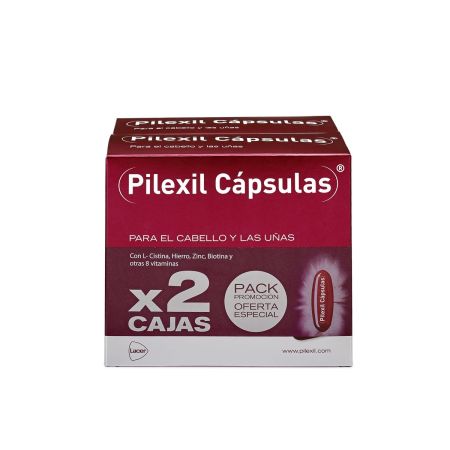 Pilexil Cápsulas Para El Cabello Y Las Uñas Duplo Oferta Espeical Complemento alimenticio sanea y fortalece el cabello y las uñas 2x100 uds
