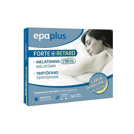 Epaplus Forte+Retard Complemento Alimenticio Complemento alimenticio concilia el sueño en menos tiempo 60 uds