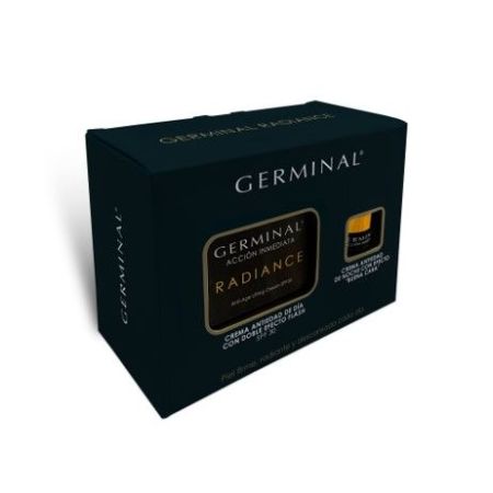 Germinal Acción Inmediata Radiance Spf 30 Estuche Crema de día antiedad con doble efecto flash aporta luminosidad y efecto lifting a diario 50 ml