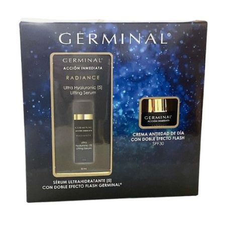 Germinal Radiance Ultra Hyaluronic Lifting Serum Estuche Sérum antiedad con 4 tipos de ácido hialurónico rellena arrugas y mejora elasticidad 30 ml