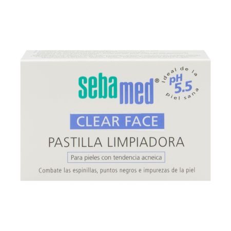 Sebamed Clear Face Pastilla Limpiadora Pastilla limpiadora para una limpieza diaria intensa de los poros 100 gr