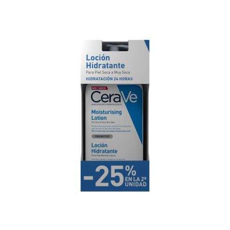 Cerave Moisturising Cream Body Lotion Duplo Loción hidratante no grasa ayuda a reparar y mantener la barrera protectora