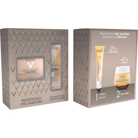Vichy Neovdiol Post-Menopause Pack Especial Estuche Tratamiento facial antimanchas responde a las necesidades de la piel en la peri y postmenopausia