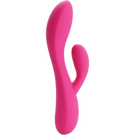 Plus One Vibrador Dual Vibrating Massager Vibrador de silicona con 10 ajustes de vibración ofrece estimulación para clítoris y punto g