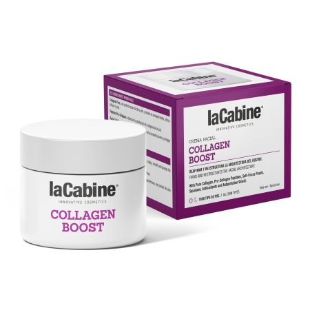 Lacabine Collagen Boost Facial Cream Crema reafirma y reestructura la arquitectura del rostro con ingredientes activos 50 ml