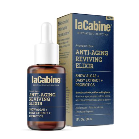 Lacabine Multi-Active Anti-Aging Reviving Elixir Ampoule In Serum Sérum antiedad suaviza arrugas profundas unifica e ilumina 30 ml