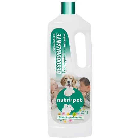 Nutri-Pet Fregasuelos Desodorizante Para Hogares Con Mascotas Fregasuelos desodorizante elimina malos olores 1000 ml