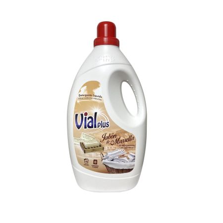 Vialplus Jabón De Marsella Detergente Líquido Detergente líquido eficaz contra las manchas 50 lavados 3000 ml