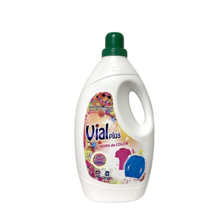 Vialplus Ropa De Color Detergente Líquido Detergente líquido protector para ropa de color y oscura 50 lavados 3000 ml