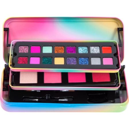 Mya Travel Beauty Paleta Paleta de sombras de ojos y mejillas ofrece toque de color natural y luminoso 20 tonos