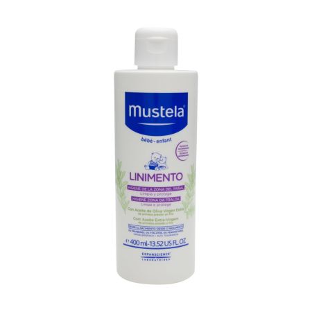 Mustela Linimento Higiene De La Zona Del Pañal Linimento protector de textura rica y untuosa limpia con suavizad y eficacia la zona del pañal 400 ml