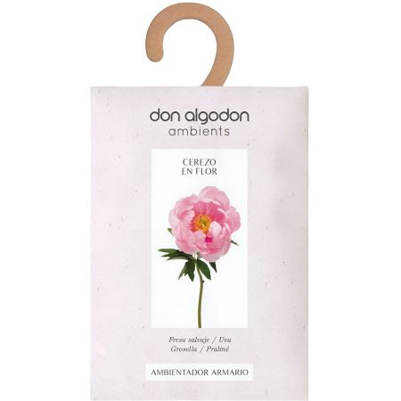 Don Algodon Ambients Flor De Cerezo Ambientador Armario Ambientador para armario con agradable fragancia hasta 45 días de duración