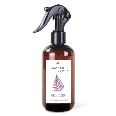 Ambar Ambientador Spray Renacer Cerezo En Flor Ambientador para hogar ofrece gran capacidad de pulverización con aroma afrutado y tropical 225 ml