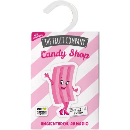 The Fruit Company Candy Shop Ambientador Armario Ambientador para armario con dulce e irresistible aroma ofrece hasta 45 días de duración