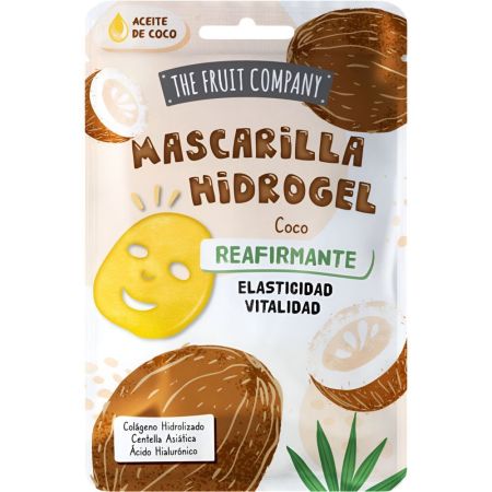 The Fruit Company Reafirmante Coco Mascarilla Hidrogel Mascarilla facial reafirmante tonifica y revitaliza para piel luminosa suave y profundamente hidratada