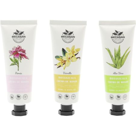 Becasan Nature Botanicals Crema De Manos Crema de manos de tacto agradable y fácil absorción ofrece suavidad hidratación y agradable aroma 1 ud