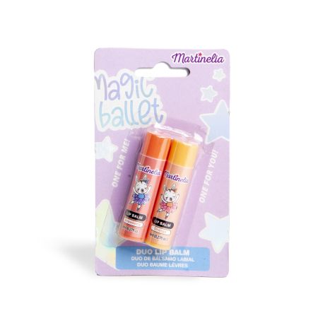 Martinelia Magic Ballet Duo Lip Balm Bálsamo labial sabor a fresa y arándano ideal para regalar a tu amigo especial 2 uds