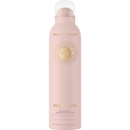 Women Secret Divine Touch Revitalizing Foaming Shower Gel Gel de ducha revitalizante limpia suavemente con extracto de granada y vitamina c 200ml