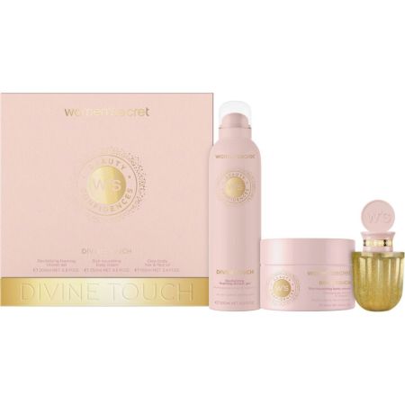 Women Secret Divine Touch Estuche Rutina de baño tranquilizante ofrece bienestar serenidad y gran aroma a lirio naranja y esencio de cedro