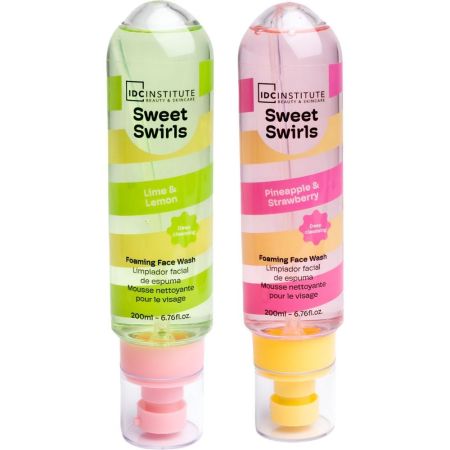 Idc Institute Sweet Swirls Limpiador Foaming Face Wash Jabón facial espumoso elimina el maquillaje sin resecar la piel 1 ud