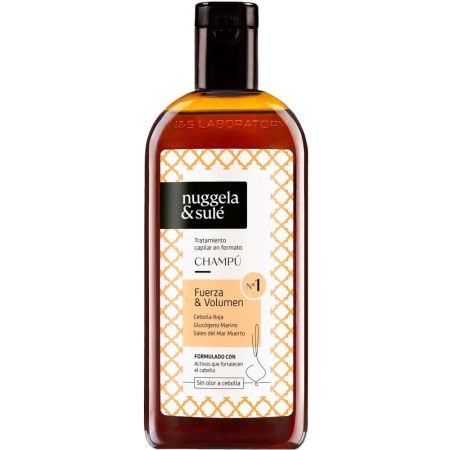 Nuggela & Sulé Fuerza & Volumen Champú Nº1 Tratamiento capilar de cebolla sin olor fortalece el cabello y aumenta su volumen