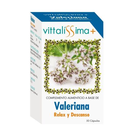 Vittalissima Valeriana Relax Y Descanso Complemento Alimenticio Complemento alimenticio ayuda en casos de insomnio y estrés 50 uds