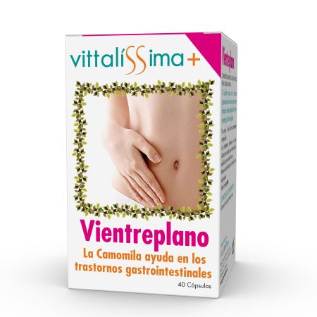 Vittalissima Vientreplano Complemento Alimenticio Complemento alimenticio disminuye el volumen abdominal por eliminación de gases intestinales 40 uds