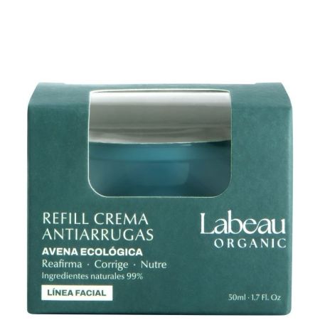 Labeau Organic Avena Ecológica Crema Antiarrugas Recarga Crema antiarrugas nutritiva ofrece efecto tensor reafirmante reduciendo arrugas 50 ml