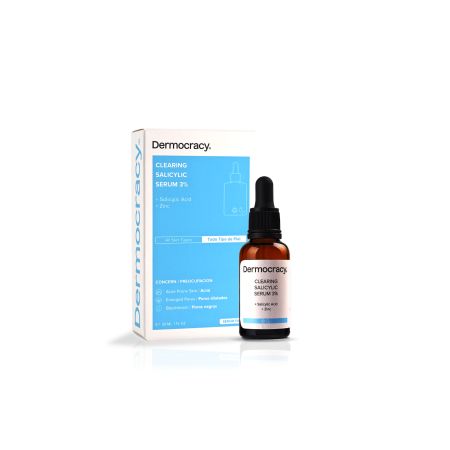 Dermocracy Clearing Salicylic Serum 3% Sérum específico para combatir brotes de acné reducir poros y controlar el exceso de sebo 30 ml