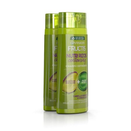 Fructis Nutri Rizos Champú Definidor Duplo Precio Especial Champú definidor limpia nutre antiencrespamiento para cabello rizado u ondulado 2x380 ml