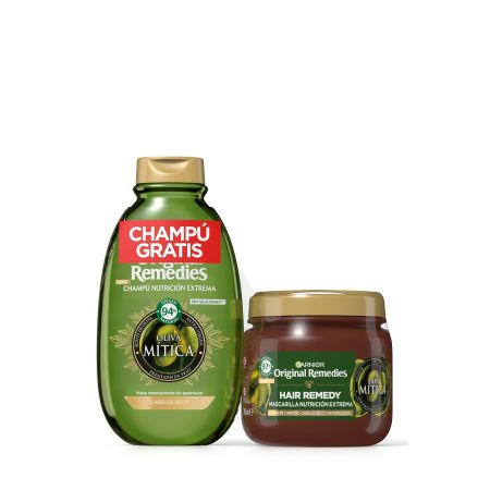 Original Remedies Oliva Mítica Pack Formato Especial Set de cuidado capilar nutre intensamente suavizando y reparando para cabello reseco y sensibilizado